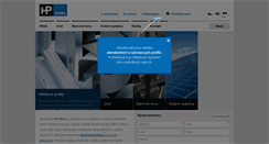 Desktop Screenshot of hpsteel.cz